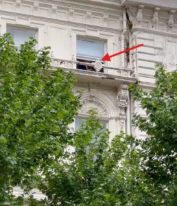 Iraqi Embassy Staff Monitoring Protesters During Demonstration in London