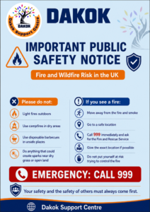 Dakok Organisation’s Notice Regarding Fire Incidents in the United Kingdom